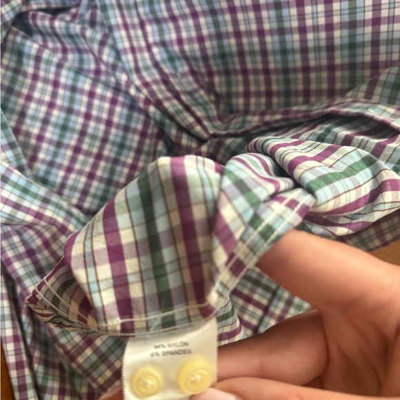 Peter Millar Summer Comfort Mens Long Sleeve Paid Button Front Shirt
Sz M - Picture 4 of 5